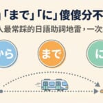 學日語必看！「から」「まで」「に」三個日語助詞的差別與用法完整解說（N5文法）