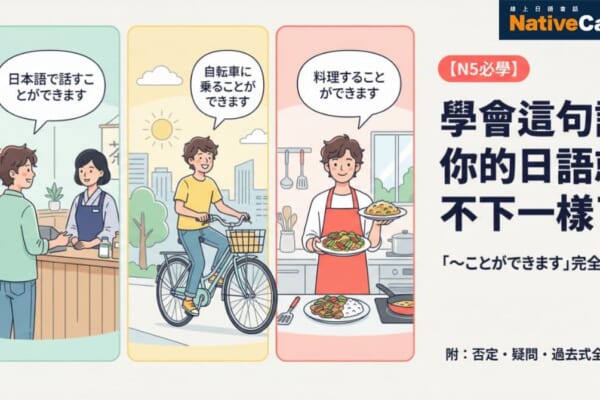 學會「～ことができます」！日語可能表現句型完全攻略，附否定、疑問、過去式例句解析【N5必學】