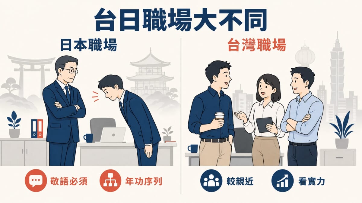 台灣與日本職場文化差異比較,敬語、年功序列與工作風格大不同