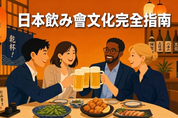 日本职场聚餐文化完全指南插图——职场人士干杯的场景