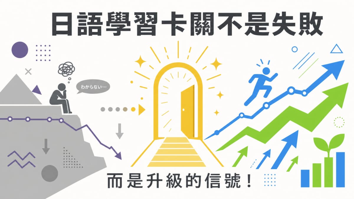 日語學習為什麼會卡關？掌握5個突破瓶頸期的實用方法，讓你輕鬆重拾學習動力、邁向流暢對話