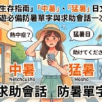 日本旅遊防中暑指南：必備防暑日語會話、日本藥妝防暑神器與氣象單字教學