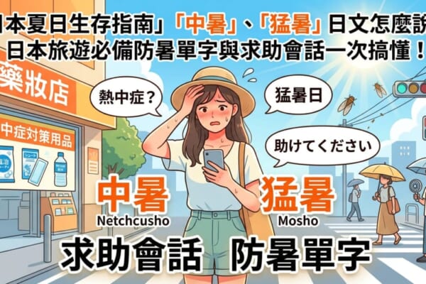 日本旅遊防中暑指南：必備防暑日語會話、日本藥妝防暑神器與氣象單字教學