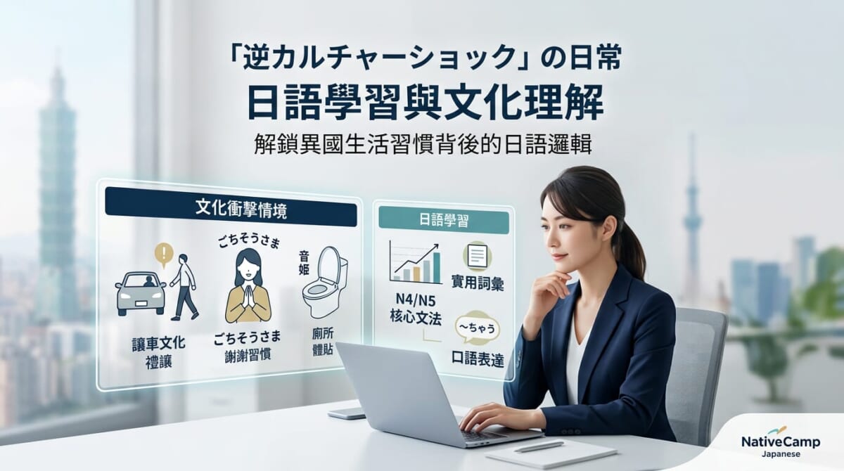 在日台灣人的5個「逆文化衝擊」!住久了回台灣反而不習慣?日語表達一次學 在日台灣人的5個「逆文化衝擊」!住久了回台灣反而不習慣?日語表達一次學
