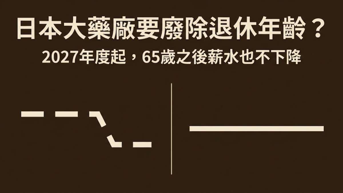 日本大藥廠要「廢除退休年齡」?塩野義2027年度新制度+25個職場人事日文 日本大藥廠要「廢除退休年齡」?塩野義2027年度新制度+25個職場人事日文