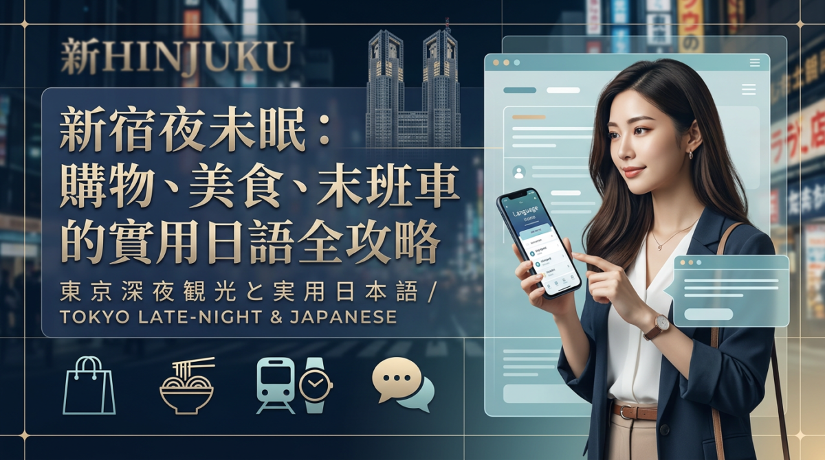 新宿夜晚8點後去哪?24小時店家攻略+25個夜遊日語單字一次學會 新宿夜晚8點後去哪?24小時店家攻略+25個夜遊日語單字一次學會