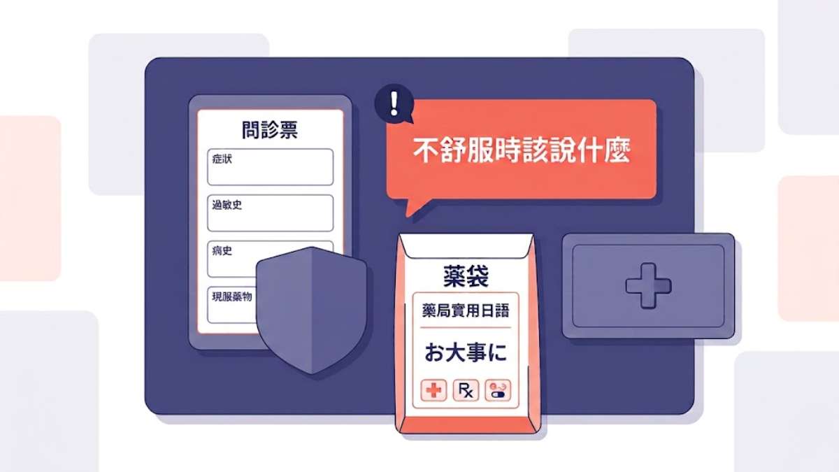 9月9日是日本的救急日!在日本身體不舒服該說什麼?掛號、問診單、藥局實用日語一次學會 9月9日是日本的救急日!在日本身體不舒服該說什麼?掛號、問診單、藥局實用日語一次學會