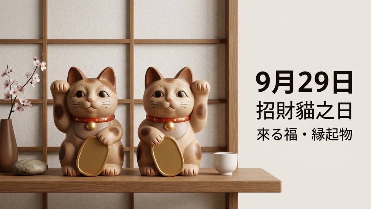9月29日是日本招財貓之日！舉左手右手差在哪＋28個開運日文