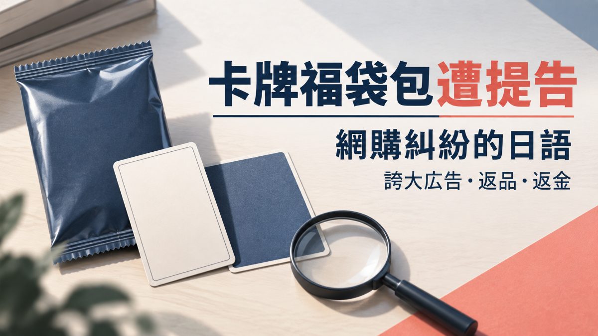 日本卡牌福袋包遭38人提告！網購糾紛必備的10個日語單字