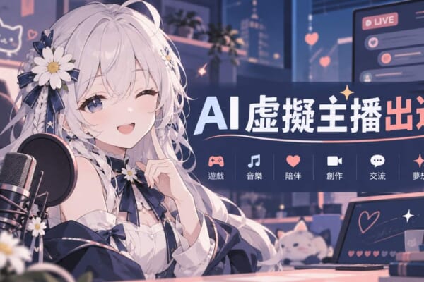 AI虛擬主播出道 直播間