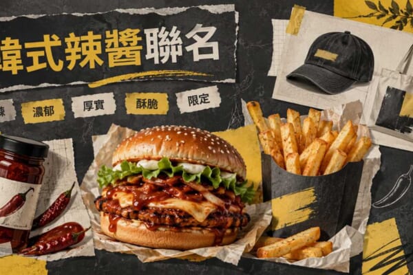 韓式辣醬聯名 漢堡薯條周邊