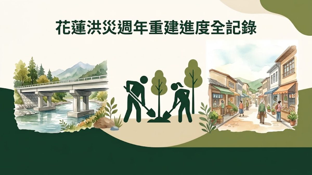 花蓮洪災週年將至!光復鄉重建進度全記錄 花蓮洪災週年將至!光復鄉重建進度全記錄