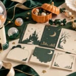 Happyくじハロウィン限定周邊扭蛋機與南瓜糖果小物插畫