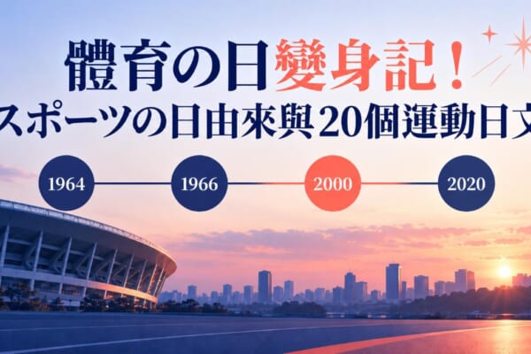 體育の日與スポーツの日由來的意象圖