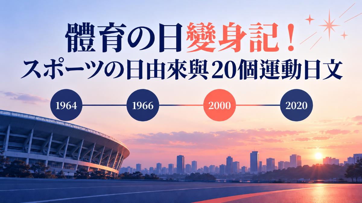 體育の日與スポーツの日由來的意象圖