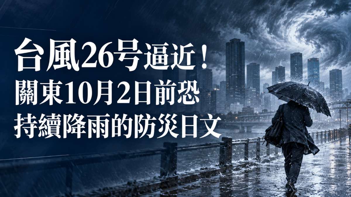 台風26号と關東の大雨のイメージ