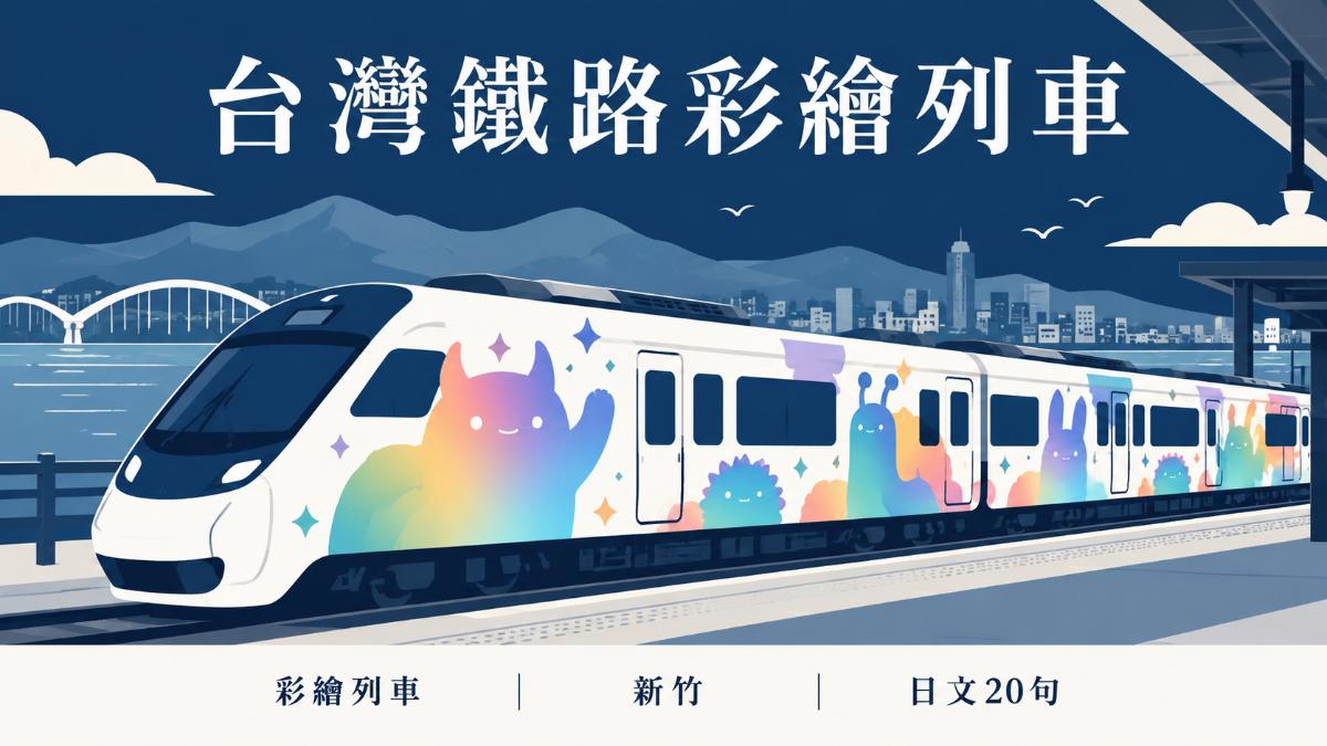 台灣鐵路寶可夢彩繪列車登場！攜手新光三越20句鐵道日文一次學