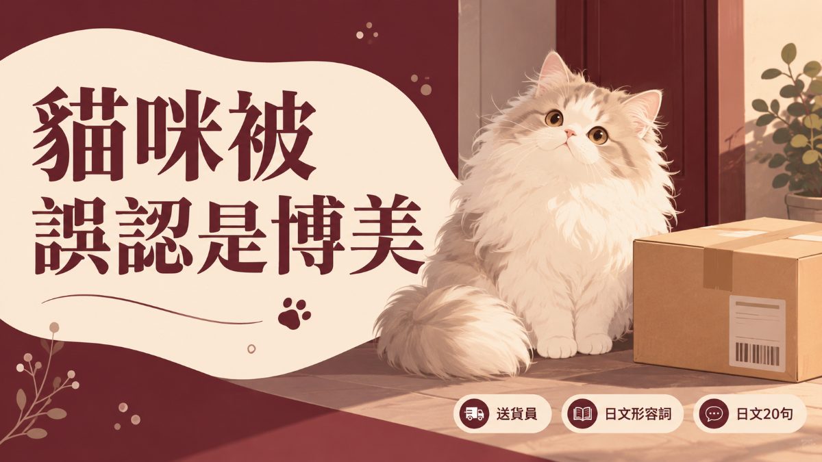 貓咪被誤認是博美！送貨員萌翻全網的日文形容詞20句