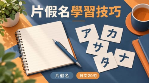 片假名學習技巧 日文20句 插圖