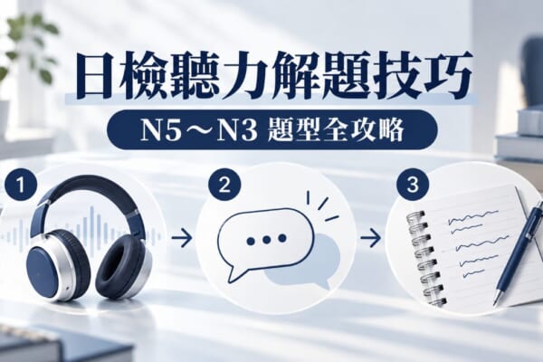 日檢聽力怎麼準備？N5到N3聽力題型解題技巧與考前練習計畫