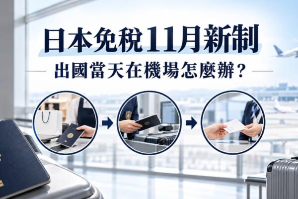 日本免稅11月新制！出國當天在機場怎麼退稅？必學日文整理