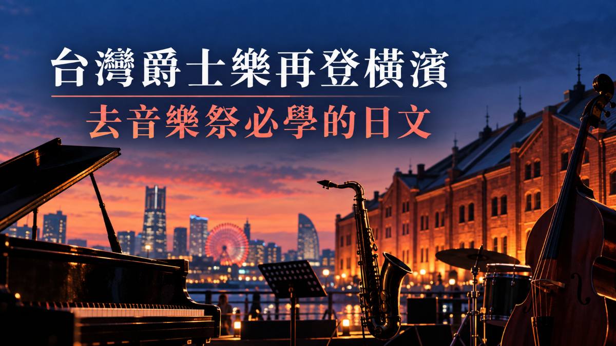 台灣爵士樂再登橫濱音樂節！去日本音樂祭必學的實用日文