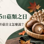10月15日是日本菇類之日!香菇、金針菇的日文怎麼說?