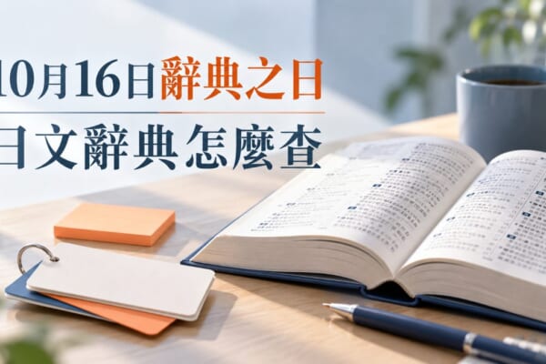 10月16日辭典之日！日文辭典怎麼選、動詞怎麼查？