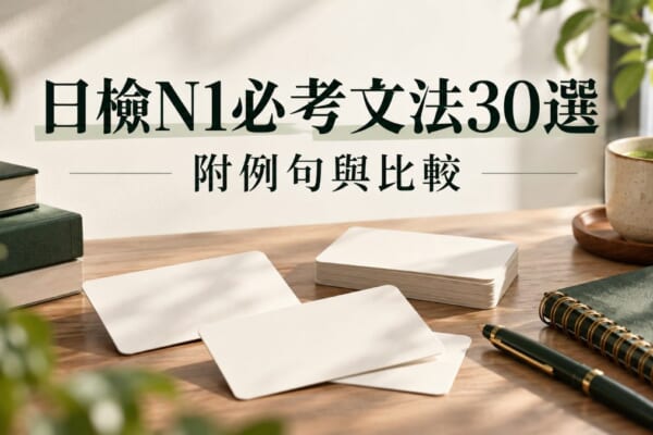 日檢N1必考文法30選！附例句與易混淆文法比較