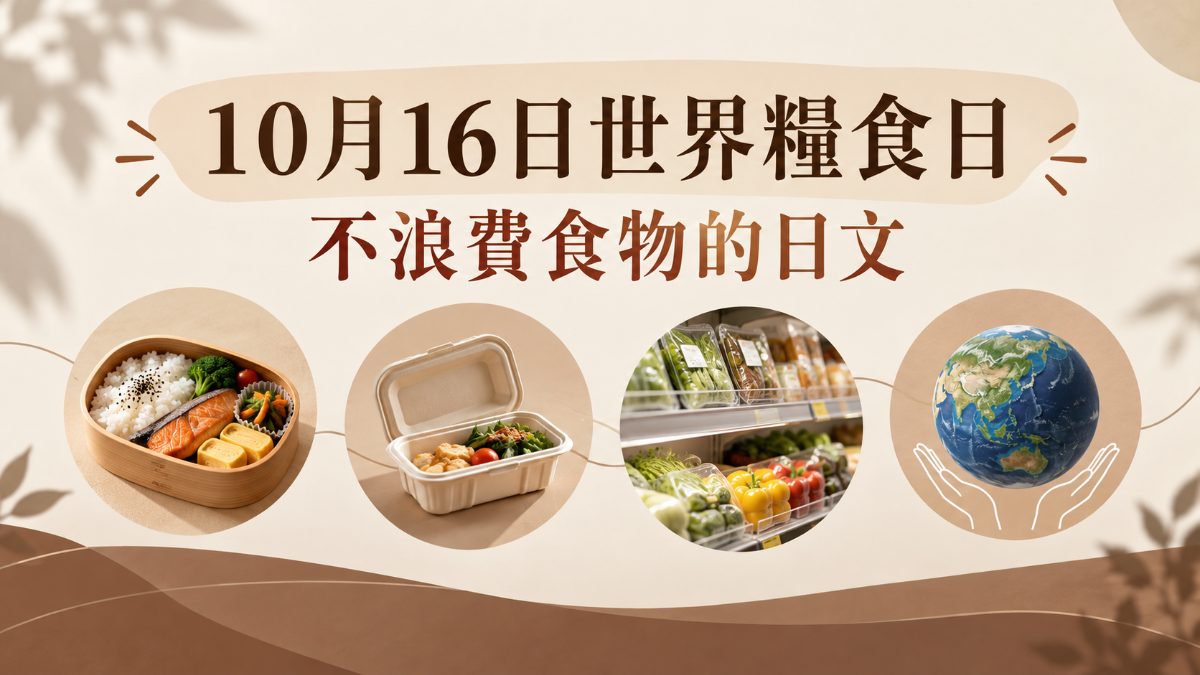 10月16日世界糧食日！「もったいない」等不浪費食物日文