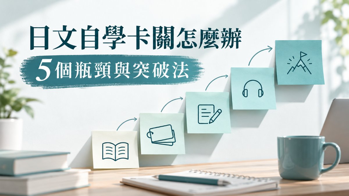 日文自學卡關怎麼辦?5個常見瓶頸與突破方法 日文自學卡關怎麼辦?5個常見瓶頸與突破方法
