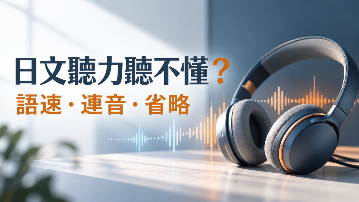 日文聽力總是聽不懂?3大原因:語速・連音・省略 日文聽力總是聽不懂?3大原因:語速・連音・省略