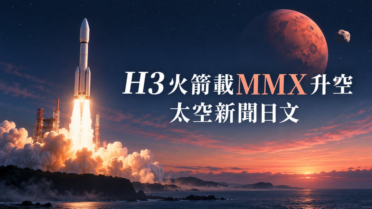 日本H3火箭載MMX升空！看懂太空新聞與數字時間日文