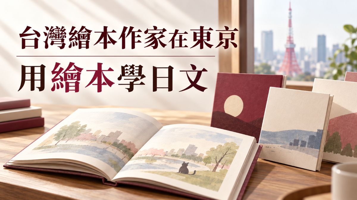 台灣繪本作家劉旭恭東京開講！用日文繪本學日文的方法