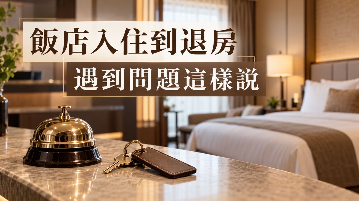 日本飯店入住到退房日文!突發狀況這樣跟櫃台說 日本飯店入住到退房日文!突發狀況這樣跟櫃台說