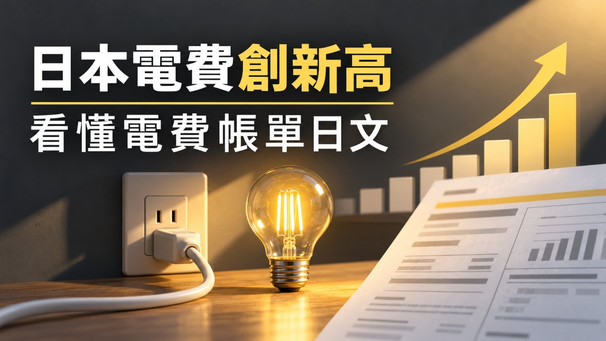 日本電費連2個月創新高!在日本生活看懂電費帳單日文 日本電費連2個月創新高!在日本生活看懂電費帳單日文
