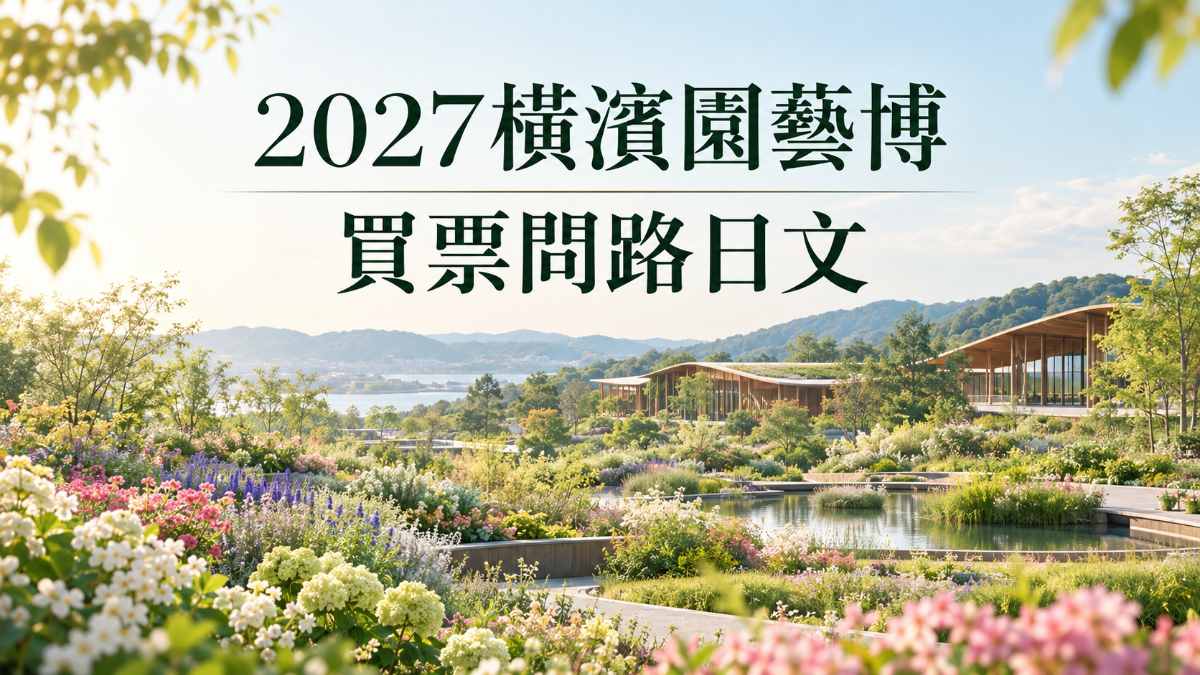 2027橫濱園藝博3/19開幕!買票、會場問路日文 2027橫濱園藝博3/19開幕!買票、會場問路日文