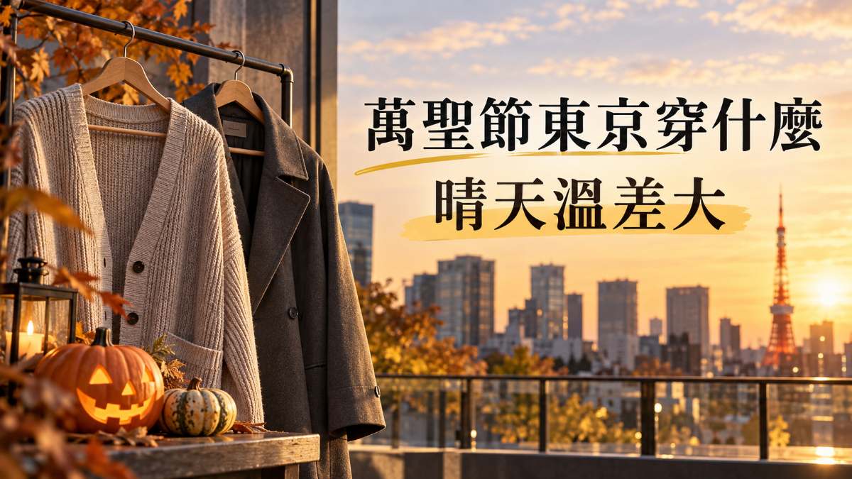 萬聖節東京穿什麼？晴天溫差大，聊穿搭的日文