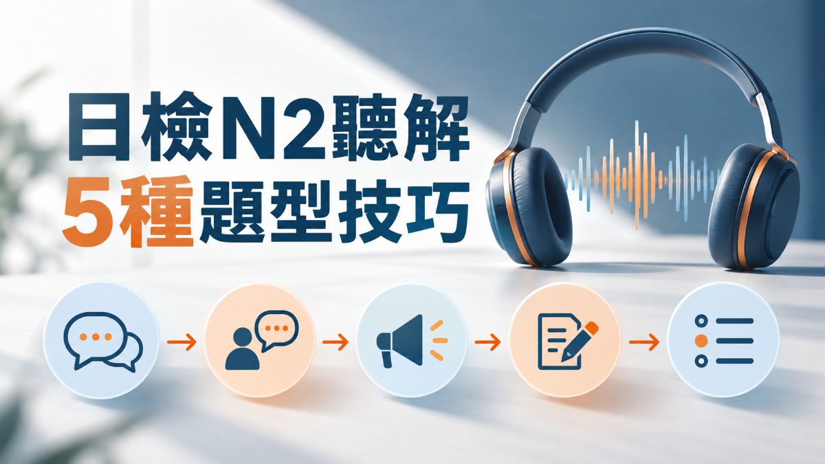日檢N2聽解5種題型！解題技巧與練習方法整理