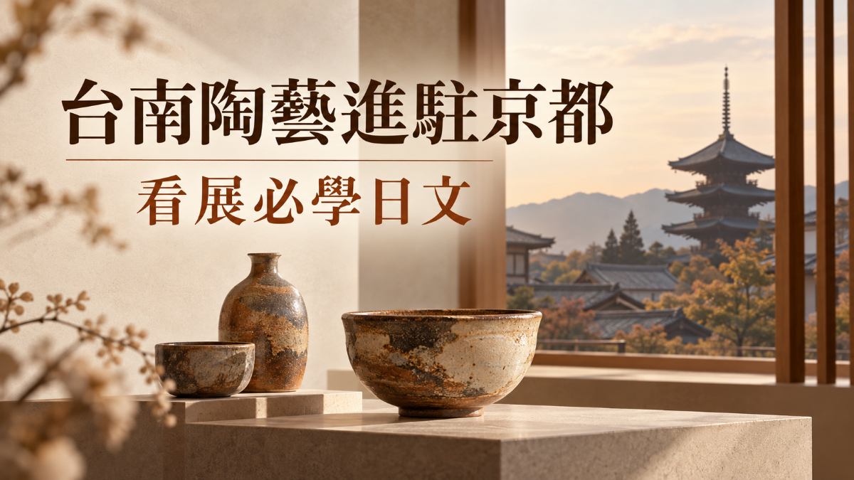 台南陶藝首度進駐京都市役所!看展必學的日文 台南陶藝首度進駐京都市役所!看展必學的日文