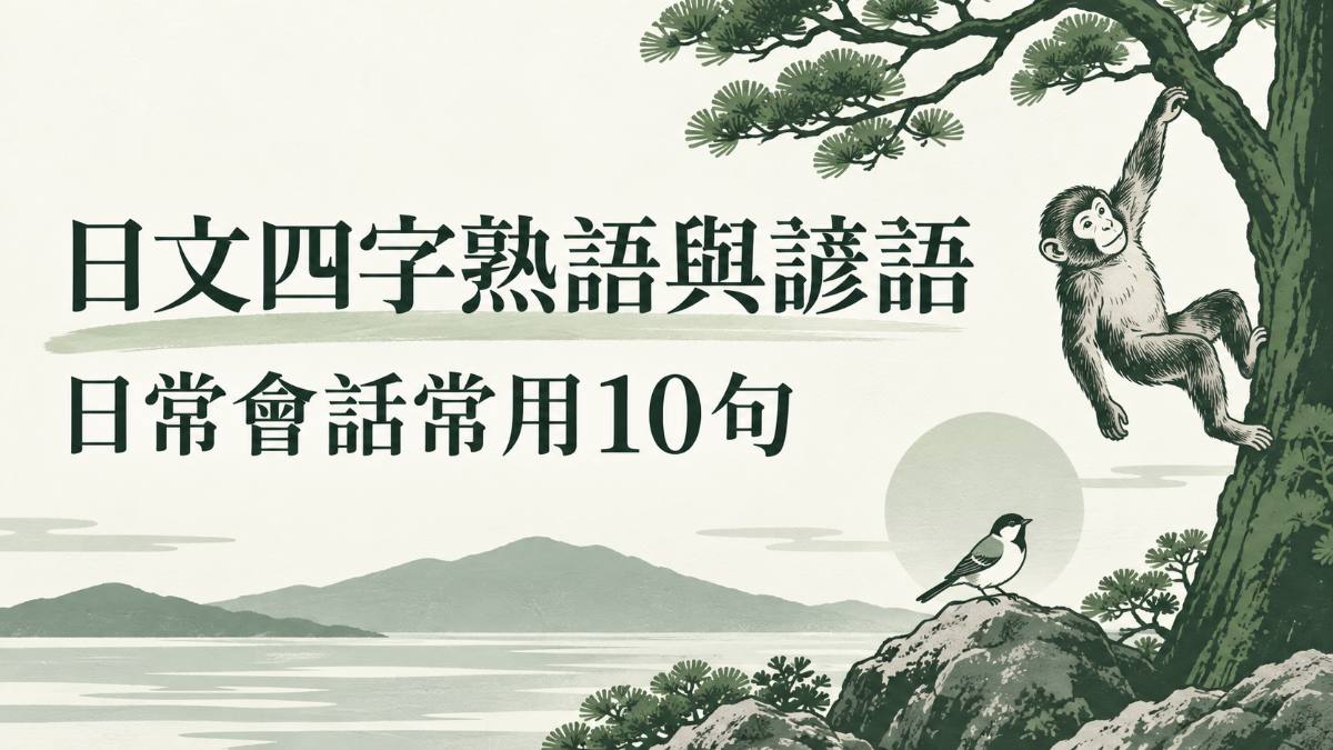 日文四字熟語與諺語10句!日常會話這樣用 日文四字熟語與諺語10句!日常會話這樣用